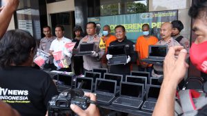 Polisi Berhasil Menangkap Komplotan Spesialis Pembobol Sekolah, Belasan Laptop Diamankan