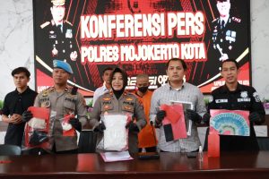 Polresta Mojokerto Berhasil Ungkap Kasus Tindak Pidana Perdagangan Orang Sex Threesome