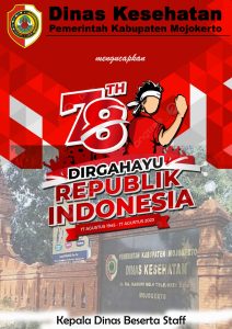 Dinas Kesehatan Kab.Mojokerto Mengucapkan HUT RI ke-78