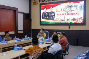 Jumat Curhat Polres Jombang bersama Pengurus DMI Bahas Penguatan 3 Pilar Untuk Kamtibmas