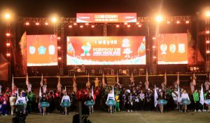 Closing Ceremony Porprov Jatim VIII 2023, di GOR Mojosari Berlangsung Meriah