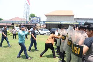 Polresta Mojokerto Siapkan Personil Gelar Sispam kota, jelang pemilu 2024