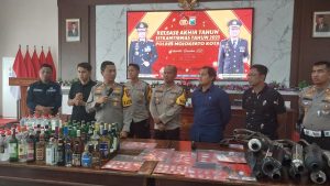 Kapolresta Mojokerto Paparkan Hasil Capaian Pengungkapan Kasus di Tahun 2023