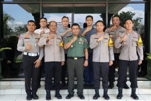 Tingkatkan Sinergitas TNI-Polri, Kapolres Mojokerto Kota Silaturahmi Ke Kodim 0815 Mojokerto