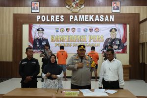 Polres Pamekasan Berhasil Amankan Pasutri Tersangka Curanmor dan Sita 15 Unit Motor