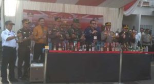 Polres Kota Mojokerto Musnahkan Barang Bukti Hasil Operasi Pekat Selama Ramadhan