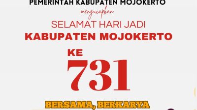 Dinas Kesehatan Kabupaten Mojokerto Mengucapkan Selamat Hari Jadi Kabupaten Mojokerto Ke – 731 Tahun