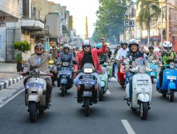 Mods May Day, Fun Riding Mas Pj Bersama Scooterist Menikmati Indahnya Kota Mojokerto