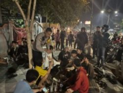 Laksanakan Patroli Cipkon Malam Minggu, Polres Mojokerto Kota Amankan 7 Pemuda