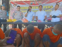 Nyaru Petugas PLN, Empat Pemuda Pencuri Tiang Listrik Diringkus Polisi