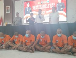 Satreskoba Polres Mojokerto Kota Berhasil Ringkus Enam Pengedar Narkotika Jenis Sabu dan Double L