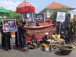 Budayawan Mojokerto Demo Tuntut Pemda Perhatikan Wilayah Cagar Budaya Nasional