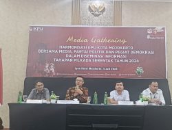 KPU Kota Mojokerto Gelar Gathering bersama Awak Media Bincang Santai Terkait Tahapan Pilkada 2024