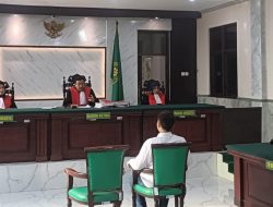 Dua Terdakwa Pengerusakan Rantai Gembok PT SGH, di Vonis 3 Bulan dan 5 Bulan Penjara