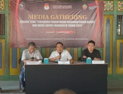 Jelang pembukaan Pendaftaran Pilbup, KPU Kabupaten Mojokerto Gelar Media Gathering Bersama Puluhan Wartawan