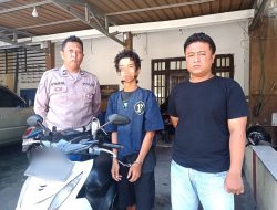 Polisi Berhasil Amankan Tersangka Curanmor yang Terekam CCTV di Kedinding