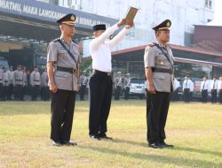 Kapolres Mojokerto Kota Pimpin Upacara Sertijab Kapolsek Jetis