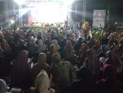 Tabligh dan Sholawat Ramaikan Kampanye Paslon 02 MUBAROK Bersama Puluhan Ribu Warga di Lapangan Desa Bangsal,