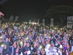 Ribuan Massa Hadiri MUBAROK Bersholawat Bareng Cabup dan Cawabup Gus Barra-dr Rizal di Desa Mojodowo