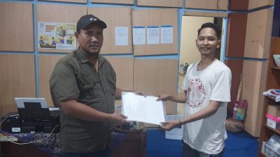 Aminudin Ilham Reporter JTV Ambil Formulir Pendaftaran Bacalon Ketua PWI Mojokerto Raya 2024-2027