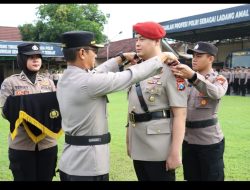 Kapolres Mojokerto Kota Pimpin Sertijab Kasat Reskrim