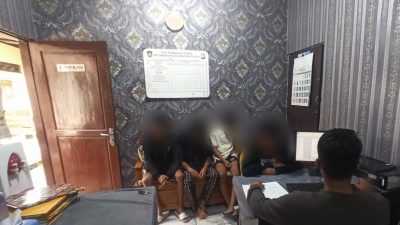 Gagalkan Aksi Tawuran, Sat Samapta Polres Mojokerto Kota Amankan 5 Remaja