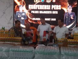 Polres Mojokerto Kota Berhasil Bongkar Pengoplos Minyak Goreng Tanpa Label, Beromset Rp 30 Juta Per Minggu
