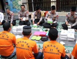 Ajak Bukber Tahanan, Kapolres Mojokerto Kota Berikan Semangat dan Motivasi