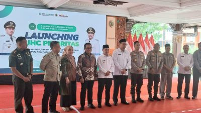 Realisasikan 100 Hari Program Kerja, Bupati Mojokerto Launching Program Pengaktifan BPJS Kesehatan Menuju Universal Health Coverage (UHC) Prioritas