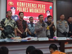 Operasi Pekat Semeru II 2025, Polres Kabupaten Mojokerto Berhasil Amankan 13 Tersangka