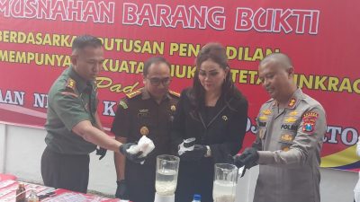 Kejaksaan Negeri Kabupaten Mojokerto Musnahkan Barang Bukti dari Puluhan Perkara Inkracht