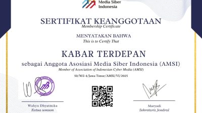 Kabar Terdepan Resmi Bergabung dengan AMSI, Perkuat Posisi Menuju Media Nasional