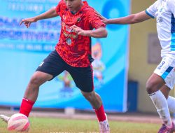 Tim Sepak Bola Kabupaten Mojokerto Tumbangkan Surabaya 2-0, Lolos ke Perempat Final Porprov Jatim IX