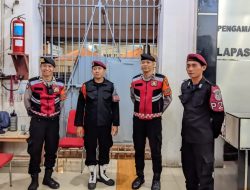 Perkuat Keamanan, Lapas Mojokerto Disambangi Tim Patroli Pamobvit Polres Mojokerto Kota