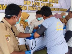 Lapas Mojokerto dan Dinkes Kabupaten Mojokerto Selenggarakan Pemeriksaan Kesehatan Gratis untuk Warga Binaan
