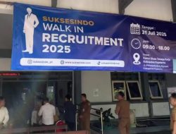 Disnaker Mojokerto Gelar Mini Job Fair Bersama PT Suksesindo, Ratusan Pencaker Ikuti Proses Seleksi