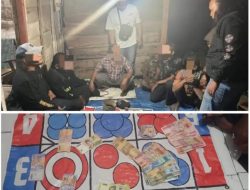 Polres Nganjuk Bongkar Judi Dadu di Ngluyu, Enam Orang Dibekuk