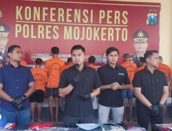 Polres Mojokerto Panen Tangkapan, 15 Pelaku Kejahatan Berhasil Diamankan dalam Sebulan