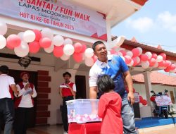 Jalan Santai HUT ke-80 RI, Lapas Mojokerto Hadirkan Kebersamaan Warga dan Pegawai
