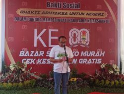 Peringati Hari Lahir Kejaksaan RI ke 80, Kejari Kabupaten Mojokerto Gelar Bazar Murah dan Cek Kesehatan Gratis Diserbu Ratusan Warga