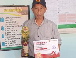 Pembina SMKN Nasional Mojosari, Suwondo, Raih Juara 3 Pelatih Terbaik PBB dan Gerak Jalan se-Kecamatan Mojosari