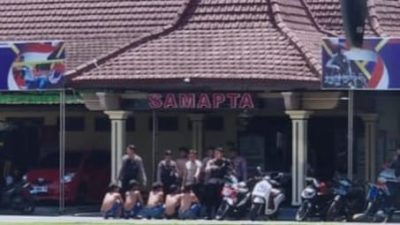 Belasan Remaja Diamankan Polresta Mojokerto Diduga Hendak Ikut Aksi Demo