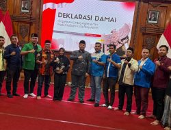 Organisasi Kepemudaan dan Lintas Agama di Mojokerto Deklarasikan Komitmen Damai