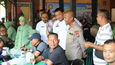 Kalapas Mojokerto Hadiri Bakti Sosial dan Layanan Kesehatan dalam Rangka HUT TNI ke-80