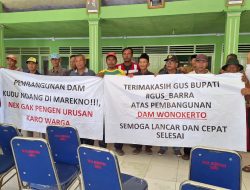 Petani Wonodadi Dukung Penuh Proyek Irigasi Rp4,1 Miliar, Gelar Aksi Damai di Balai Desa