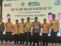 Agus Wahjudi Utomo Resmi Pimpin DPD Partai Golkar Kota Mojokerto Periode 2025–2030 Setelah Terpilih Aklamasi