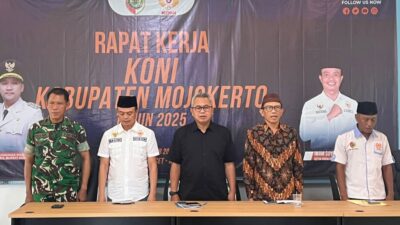 KONI Kabupaten Mojokerto Gelar Raker Bersama Pengurus Cabor, Bahas Program Kerja 2026