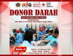 Rangkaian HPN 2026, PWI Jatim Kembali Ajak Masyarakat Donorkan Darah