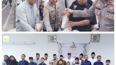 Ramadan 1447 H Penuh Kepedulian, Kapolres Kabupaten Mojokerto Bersama Media Bagikan Takjil dan Santuni Anak Yatim