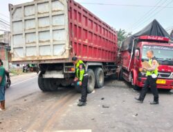 Kecelakaan Beruntun di Bangsal Mojokerto, Dua Pengendara Alami Luka
